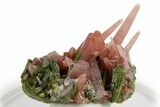 Hematite Quartz Crystals on Lustrous Epidote - Peru (New Find) #375539-1